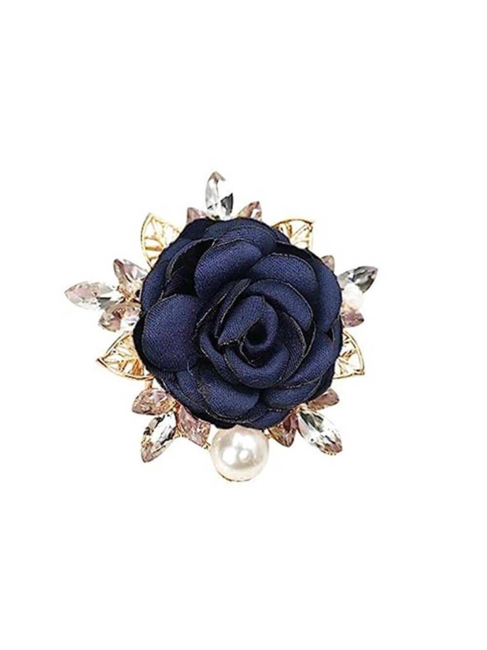 Elegant Rose Flower Brooch Pin for Women Men Wedding Party Gentleman's